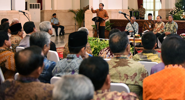 Jokowi Minta Kepala Daerah Rangkul Lawan Politik Membangun demi Rakyat